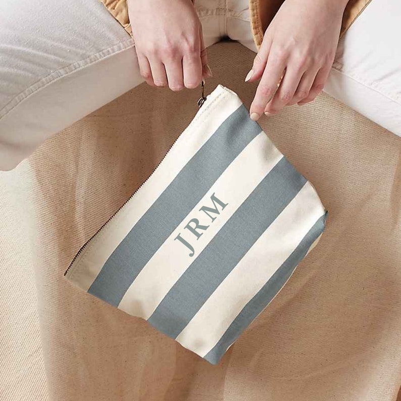 Personalised embroidered initial or name striped barrel bag, with matching wash bag, beach bag, nautical bag, holiday travel bag,weekend bag